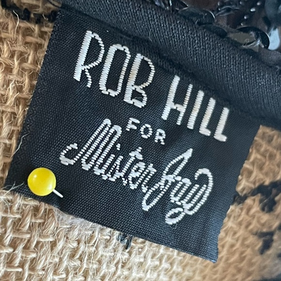 VINTAGE : Red / Black Sequined Top - Picture 6 of 11